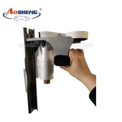 Masking fim with hand masker dispenser